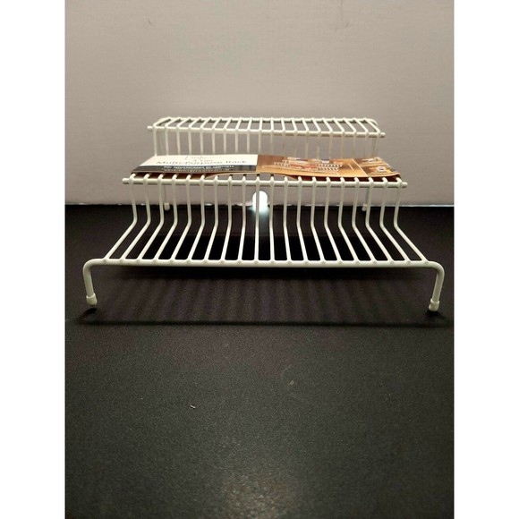 Mainstays White 3-Step Pantry Organizer 10.25"×4.5"×9" Countertop Rust-Resist - Picture 2 of 5